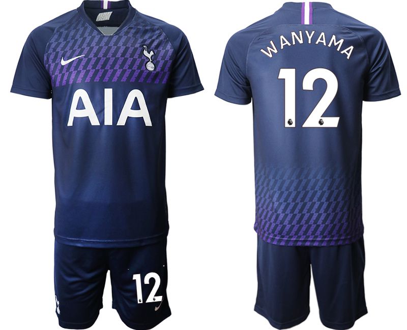 Men 2019-2020 club Tottenham Hotspur away #12 blue Soccer Jerseys->tottenham jersey->Soccer Club Jersey